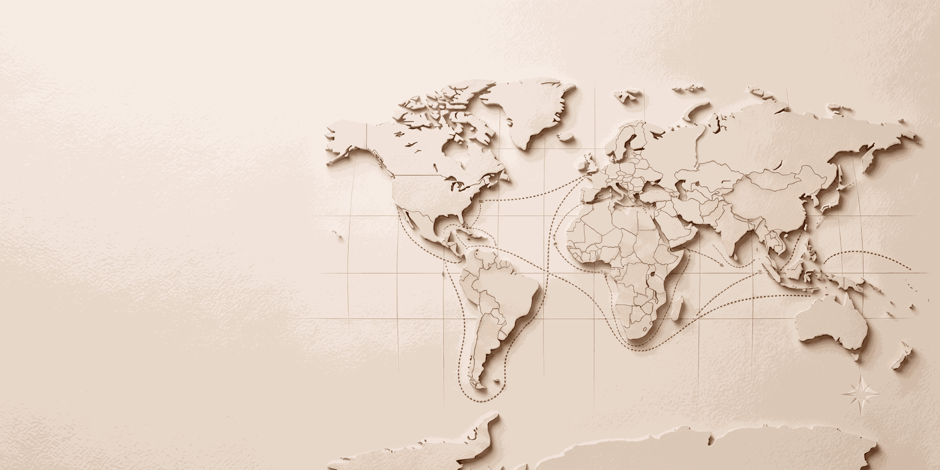 Global Coffee Export Destinations Map